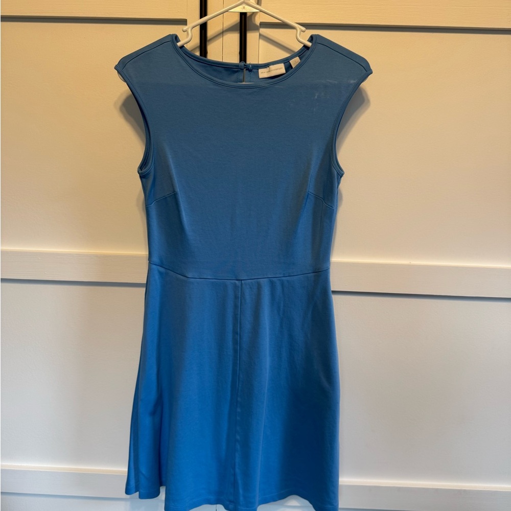 Chic Blue Sleeveless Dress